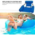 thumbnail image 4 of Foldable Backrest Float Row Pool Hammock Summer Inflatable Foldable Floating Row Chair Swimming Pool Water Sports Hammock，Sapphire Blue, 4 of 6