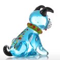 thumbnail image 3 of Tooarts Perro azul en cuclillas Regalo Ornamento de vidrio Animal Tooarts Artesanía de vidrio, 3 of 6