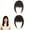 Brown black, variant on Eterna Clip-On Bangs Real Hair - 100% Real Hair, Eterna Clip-On Bangs, Flequillos De Cabello Natural Con Clip, Wispy Bangs with Temples for Daily Wear, Effortlesshair Transformation