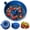 Blue, variant on Ceramic Berry Washing Bowl with Auto-Spin Swirl Drainage