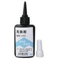 thumbnail image 2 of Clear UV Glue Ultraviolet Cure High Strength Adhesive for Glass Coffee Table Crystal Acrylic50g, 2 of 12