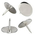 600 PCS Thumbtack Metal Steel Round Head Office Thumb Tacks Cork Board Maps Home