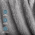 thumbnail image 5 of Bare Home Faux Shearling Blanket - Dual Layer - Fluffy & Soft - Lightweight - Throw/Travel, Light Gray, 5 of 7