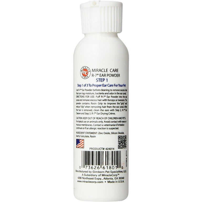 Miracle Care Ear Powder for Dogs and Cats, 12 Grams (Step 1)