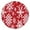 Red Christmas Snowflake-1, variant on Red Christmas Snowman Pattern Round Fitted Tablecloth with Elastic Edge,Dining Table Cover Waterproof,Outdoor Round Tablecloth for Camping,Dining,Indoor and Outdoor