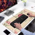 thumbnail image 2 of Long Mouse Pads for Desk,Pioneer Flower Floral Print Pattern Desk Mats on Top Of Desks, Desk Mouse Pad Extra Large with 3mm Non-Slip Base and Stitched Edge for Gaming,Office,Work,Home 31.5"x15.7", 2 of 6