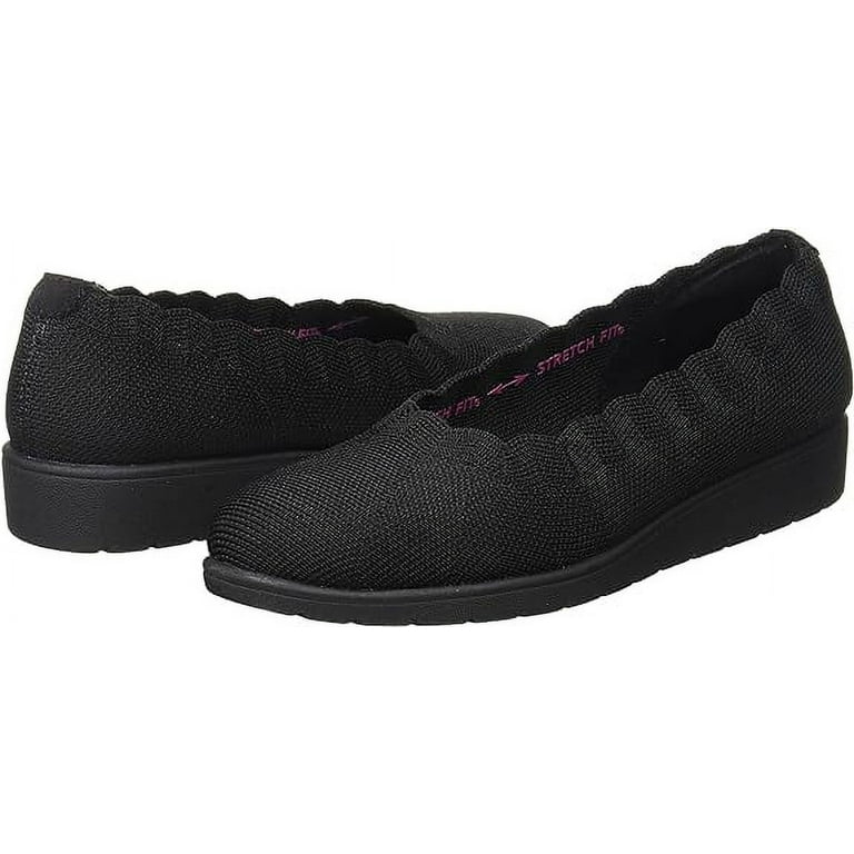 Free Shipping Women s Skechers Cleo Flex Wedge Spellbind Ballet Flat Wide Width Available Walmart