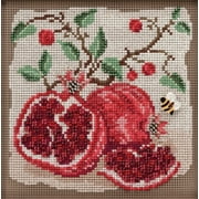 Mill Hill Buttons & Beads Counted Cross Stitch Kit 5"X5"-Pomegranates (14 Count)