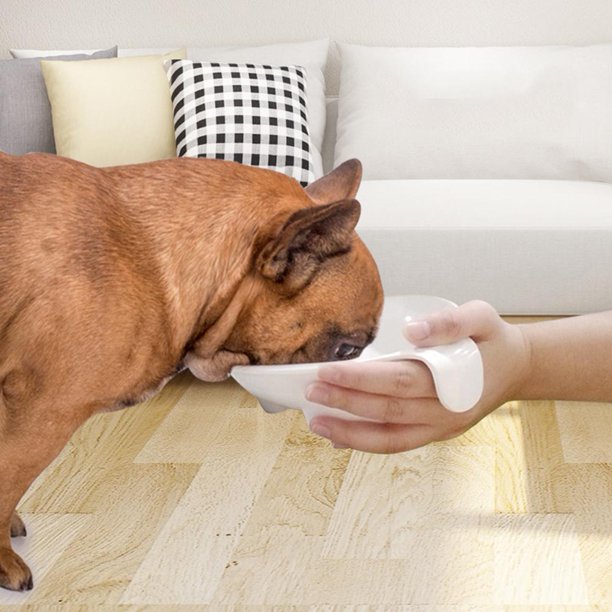 Cuencos de Alimentación Oblicuos Hugtrwg Para Cachorros con Asa