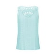 thumbnail image 6 of AherBiu Beach Tank Tops for Women Eyelet Hole Lightweight Vacation V Neck Sleeveless Summer Top Tees Shirts, 6 of 7