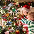 thumbnail image 4 of Navidad Decoración De Madera Camión Barco De Vapor Excavadora Camión De Bomberos Jeep Colgante Colgante Para Vacaciones Familiares Regalo De Fiesta De Navidad Eigraketly HA040840-06, 4 of 6