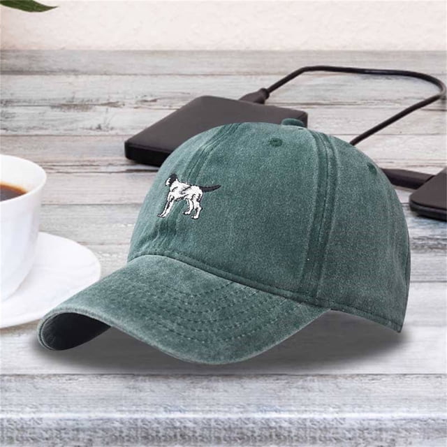 Visors Dogs Embroidery Solid Color Duck Hat Trend Personality Outdoor Print Breathable Mesh Hat Baseball Caps
