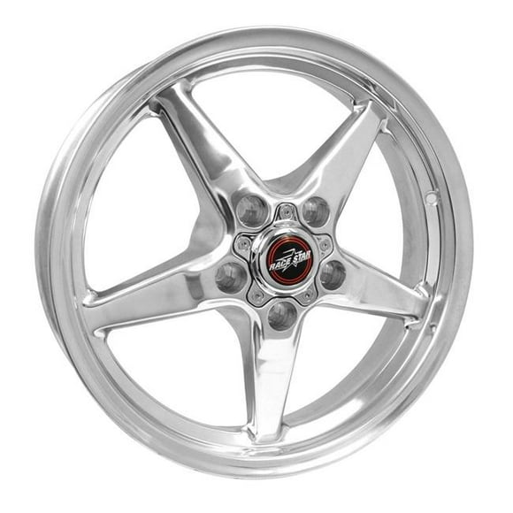 Race Star 92-745142DP 17 x 4.50 & 5 x 4.50bc-1.75bs 92 Drag Star Direct Drill Polished Wheel