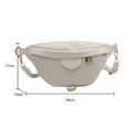 thumbnail image 1 of Bolsa Moda Fanny Pack Pana PU Crossbody para compras en la calle (Beige) Likrtyny  Para Estrenar, 1 of 9