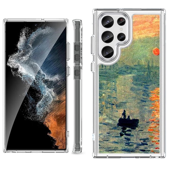 Shockproof Bumper Phone Case for Samsung Galaxy S23 Ultra 5G, by OneToughShield ® - Sunrise Impression