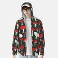 thumbnail image 4 of Gaeub Red Mushrooms Men's and Women's UPF 50+ Long-Sleeved Sun Protection Clothing, Fishing Shirt Long Sleeve Zip - X-Large, 4 of 9