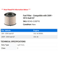thumbnail image 2 of Fuel Filter - Compatible with 2009 - 2014 Audi Q7 2010 2011 2012 2013, 2 of 2