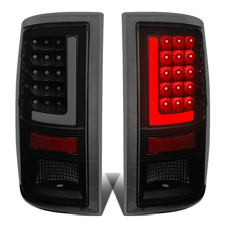 - For 09-17 Dodge Ram 1500/2500/3500 Pair of 3D LED Bar Tail Brake Lights (Black Housing Smoked Lens) 16 15 14 13 12 11 10