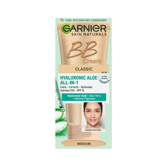 Crema BB Garnier Skin Naturals Classic con aloe hialurónico, 50 ml