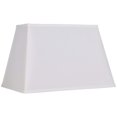 thumbnail image 1 of White Large Rectangular Lamp Shade 14"" Wide x 6"" Deep at Top and 18"" Wide x 12"" Deep at Bottom and 12"" Height (Spider) Replacement with Harp and Finial - Springcrest, 1 of 4