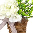 thumbnail image 4 of Colgador De Puerta De Hortensia Color Crema, Cesta De Flores Para Puerta Delantera Exterior, 4 of 5