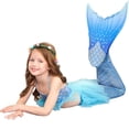 thumbnail image 4 of Kids Girls Bathing Suits Fish Tail Set Cute Bikini Beach Bathing Suit Toddler Bathing Suits 4-5 Years, 4 of 6
