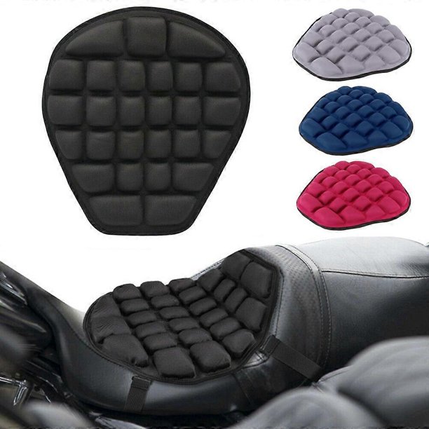 4Color Motorcycle Seat Cushion 3D Gel Seat Cushion Motorbike Pillow Pad Anti Slip Comfort Gel Seat Sunscreen Motorbike Accessory