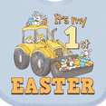 thumbnail image 4 of Inktastic It's My 1st Easter Construction Bunnies Boys or Girls Baby Bib, 4 of 4