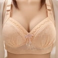 thumbnail image 4 of Ramiter Womens Lingerie Support Wireless Bra, Lace Bra with Stay-in-Place Straps, Full-Coverage Wirefree Bra, Tagless for Everyday Wear 3XL,RD2, 4 of 4