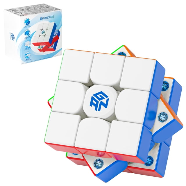 Speed Cube CuberShop GAN 356 M E 2025 magnético, 3 x 3 pulgadas, sin pegatinas