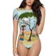 thumbnail image 1 of Fotbe African Women Body de Mujer con Cuello Redondo y Mangas Cortas, Sin Mangas Ajustado, Suave, Cómodo y Básico-X-Large, 1 of 7