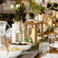 thumbnail image 3 of 1 or 3pcs Rustic Wooden Lantern Candle Holders Set, Farmhouse Floor Lantern with Detachable Candles, Vintage Wood Decorative Lantern for Wedding Table Centerpiece, Holiday Home Decor Gift, 3 of 7