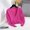 Hot Pink, variant on Women's Sweaters Plus Size 4X Cardigan Under $10 Solid Button Casual Cardigan-neck Long Sleeve Knitted Coat