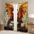 thumbnail image 2 of Homewish Retro Red Dragon Blackout Curtains,Vintage Wild Animal Curtains Pack of 2 (42x84 Each), 2 of 6