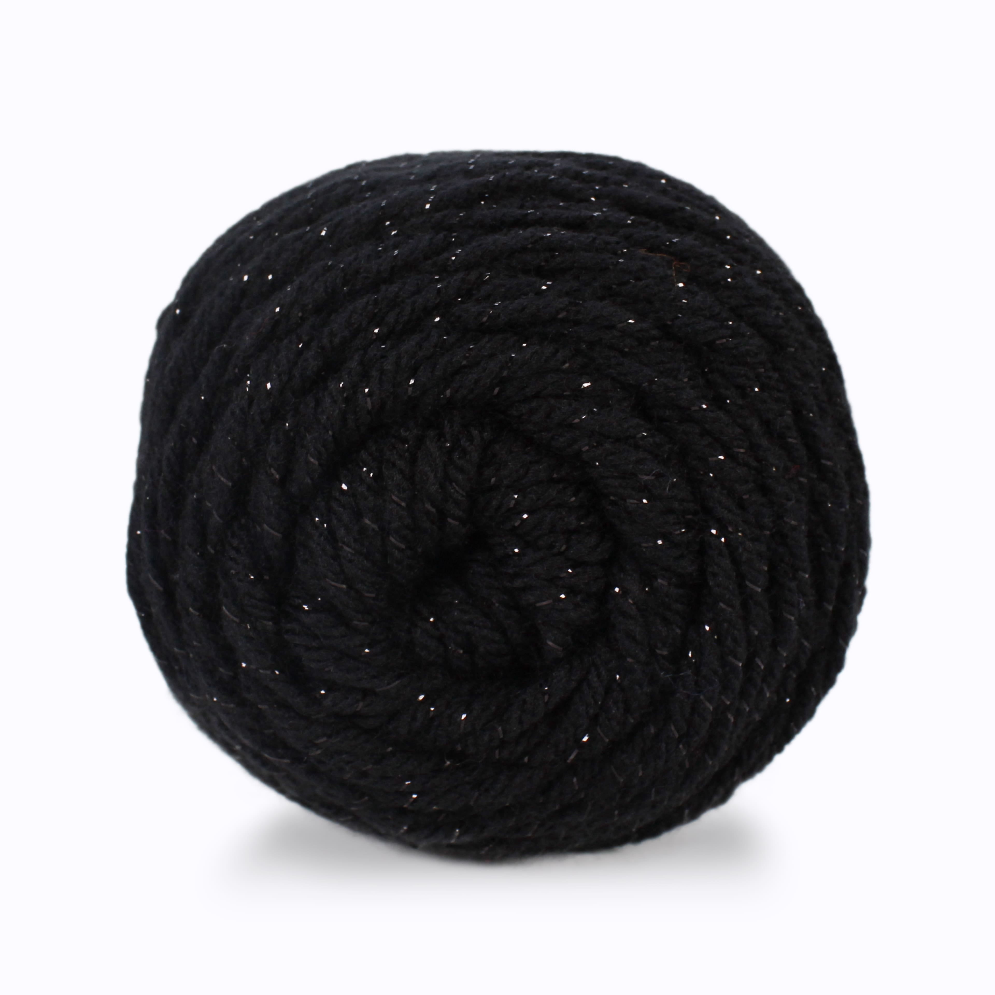 Big Twist Twinkle Yarn, Medium Worsted Sparkle Acrylic Blend, Assorted Colors, 6 oz. Skein, 6-Pack