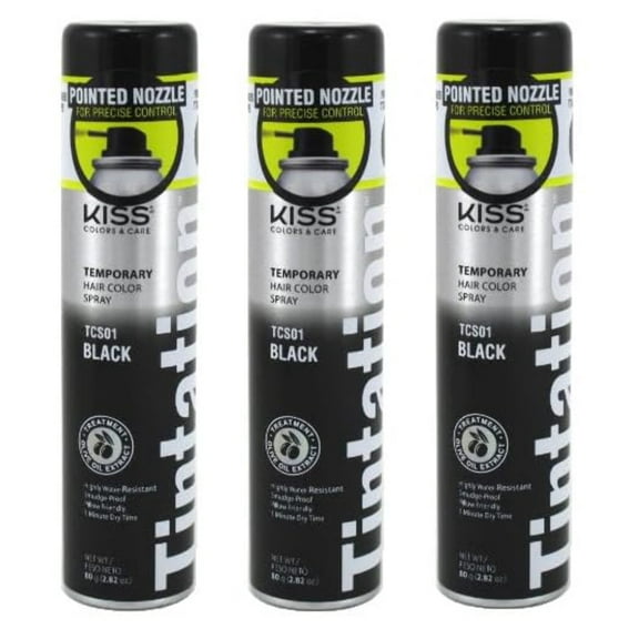 3 Pack Tintation Color Spray TCS01 Black