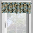 thumbnail image 4 of Ambesonne Geometric Valance & Curtain, Bullseye Modern Mosaic, 55"x24", Multicolor, 4 of 6