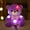 Purple, variant on Fasiaou Light up Purple Teddy Bear LED Stuffed Animal Soft Nightlight Glow Bear Plush Toy Gifts for Kids Mom Girls Birthday Christmas, 8"