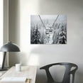 thumbnail image 3 of ARISTURING Mountain Ski Lift Snowy Black White Canvas Poster Wall Art Decor Print Picture Paintings for Living Room Bedroom Decoration, 3 of 4