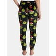 thumbnail image 2 of The Grinch Women’s Graphic Plush Sleep Jogger Pants, Sizes XS-3X, 2 of 4