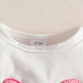 thumbnail image 6 of CAUYDY Newborn Picture Outfit for Baby Girls 0 3 6 9 Months 1T Toddler Ruffle Long Sleeved Jumpsuit Pants Headband 3-Piece Clothes Set Cute Pink Sizes 6-9 Months, 6 of 8