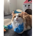 thumbnail image 2 of Halloween Cat Muscle Superhero Arms, 3D Printed Cat Muscle Arms Cosplay Accessory, Lightweight Neck Hanging Halloween Outfit, Ideal Photo Prop for Cats & Dog, Orange, 2 of 5