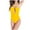 Yellow, variant on Bigersell Women Strapless One-Piece Swimsuits , Cut Out Halter Swimsuits, Tie Back High Cut Bathing Suits Cheeky 1 Piece Swimsuits Summer Beach Vacations Swimwear, Style SW-12, Purples, L