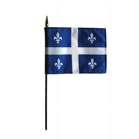 Annin Flagmakers 220064 4 x 6 in. Eb Quebec Mounted - 12 Pack
