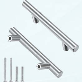 Brushed Nickel Cabinet Hardware Kitchen Cabinet Pulls 15 Pack -Homdiy HD201SN 3-3/4 in Hole Centers T Bar Cupboard Drawer Pulls Stainless Steel - Free same Day Delivery Brushed Nickel Cabinet Hardware Kitchen Cabinet Pulls 15 Pack -Homdiy HD201SN 3-3/4 in Hole Centers T Bar Cupboard Drawer Pulls Stainless Steel - Free same Day Delivery