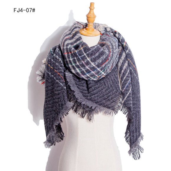 Dvkptbk Scarfs for Women Fashion Winter Women Colorful Scarf Casual Tassel Scarf Shawl Clothes on Clearance