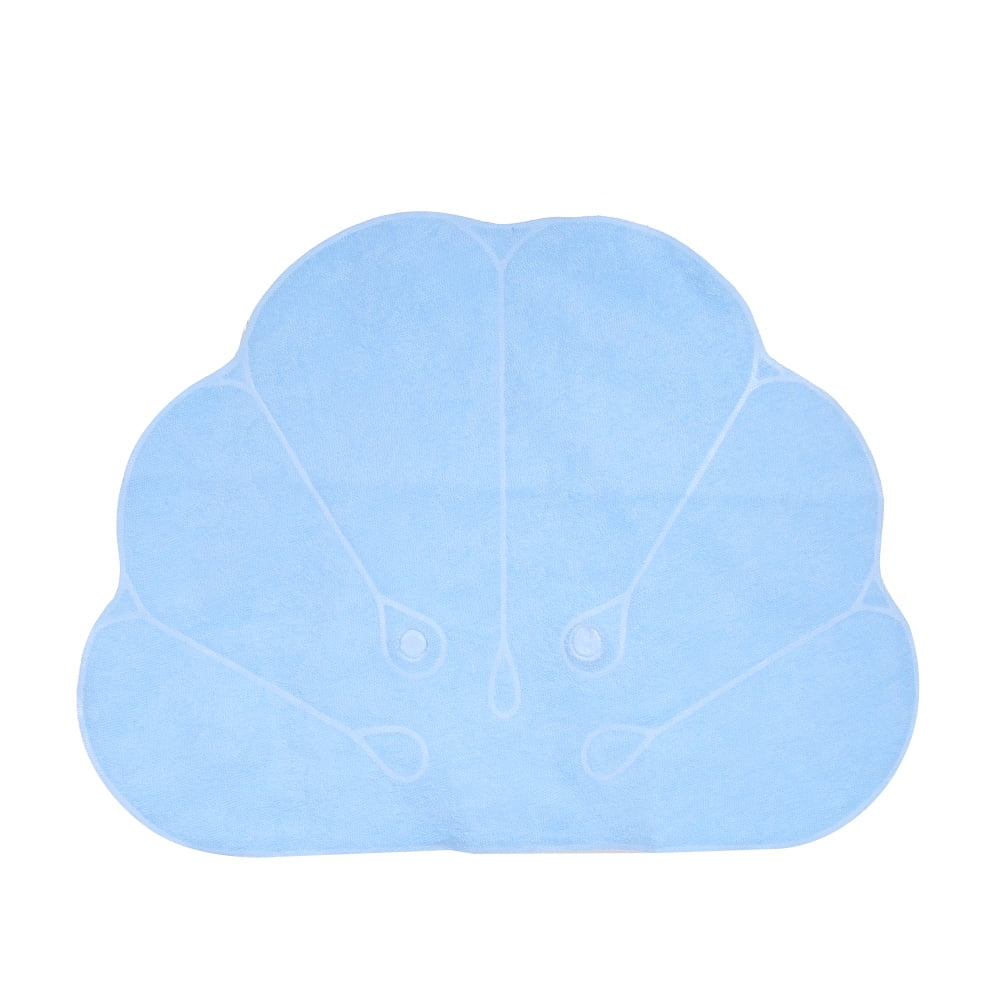 Home Bathroom Inflatable Bath Tub Pillow with Suction Cups Shell Shaped
