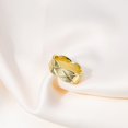 thumbnail image 2 of Anillo de oro de 18k para mujer hombre Brillar banda ancha de plata de oro anillos apilables estilo minimalista, 2 of 5
