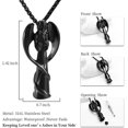 thumbnail image 5 of Angel Lady Stainless Steel Cremation Pendant Necklace Ashes Keepsake Holder Memorial Urn Jewelry for Human Ashes, 5 of 5