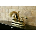 thumbnail image 2 of Kingston Brass Restoration Two Handle 4" Centerset Lavatory Faucet with Retail Pop-up, 2 of 5